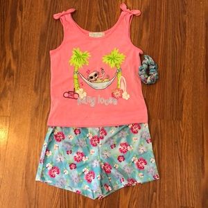 Girls summer pajamas